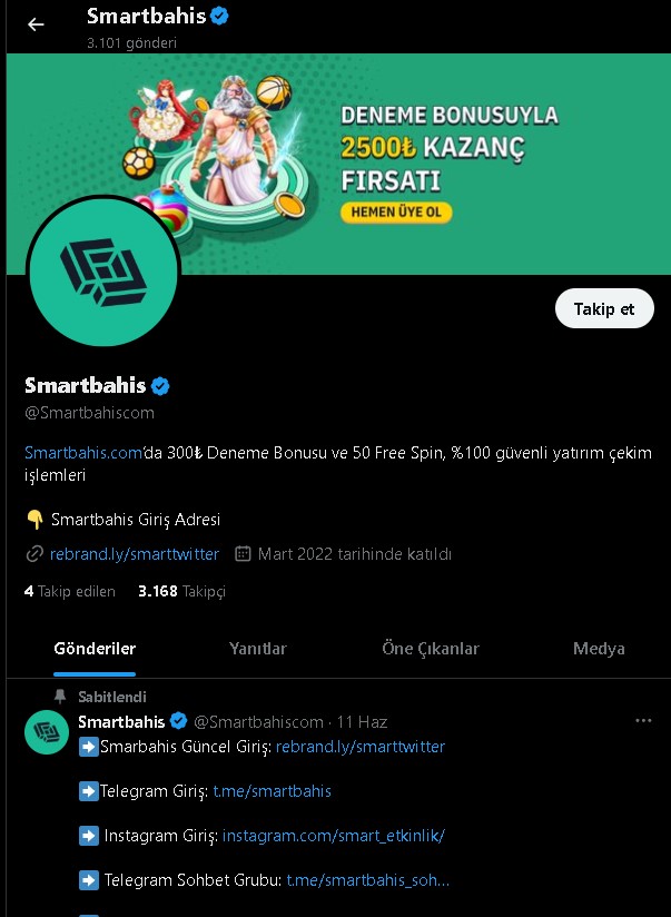 Smartbahis Twitter