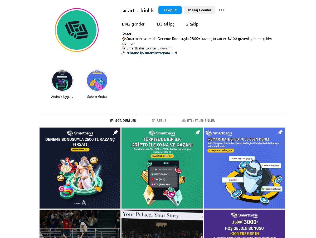 Smartbahis İnstagram